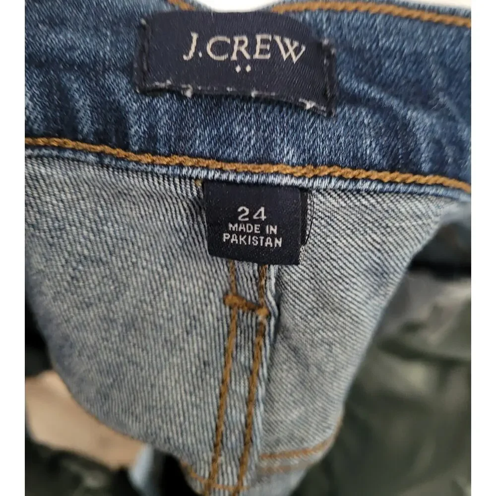 J. Crew Denim High‎ waisted Shorts size 24 Summer Stretchy #P2